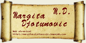 Margita Đotunović vizit kartica